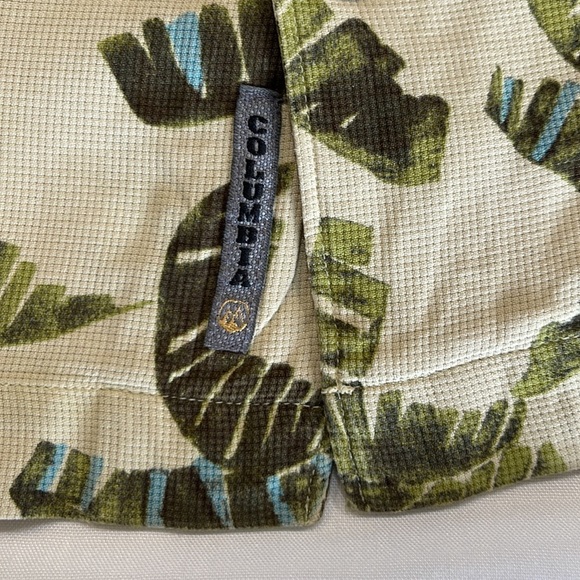 šCOLUMBIA XCO Silk Tropical Escape Palm Short Sleeve Hawaiian Shirt - Picture 6 of 12